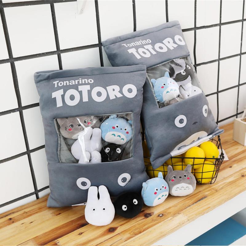 Cute Rabbit Plush Toy Pillow With Snack Design Luxurious Softness For Celebrations