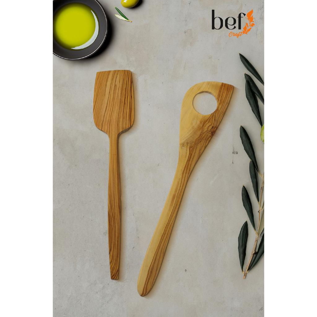 Wooden Spoon Tablespoon Wooden Serving Set Set Olive Wood Kitchen Utensils Dinnerware