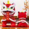 Colorful Sequined Lion Dance Plush Doll Lion Dance Chinese New Year Gift  Birthday Gift