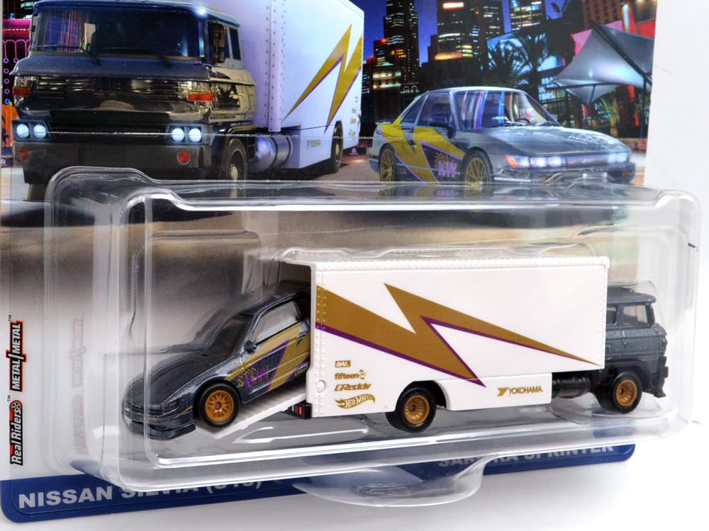 MATTEL HOTWHEELS Mattel Hot Wheels Масштаб 1:64 Team Transport Кейс T «Nissan Silvia (С13) & Сакура Спринтер”