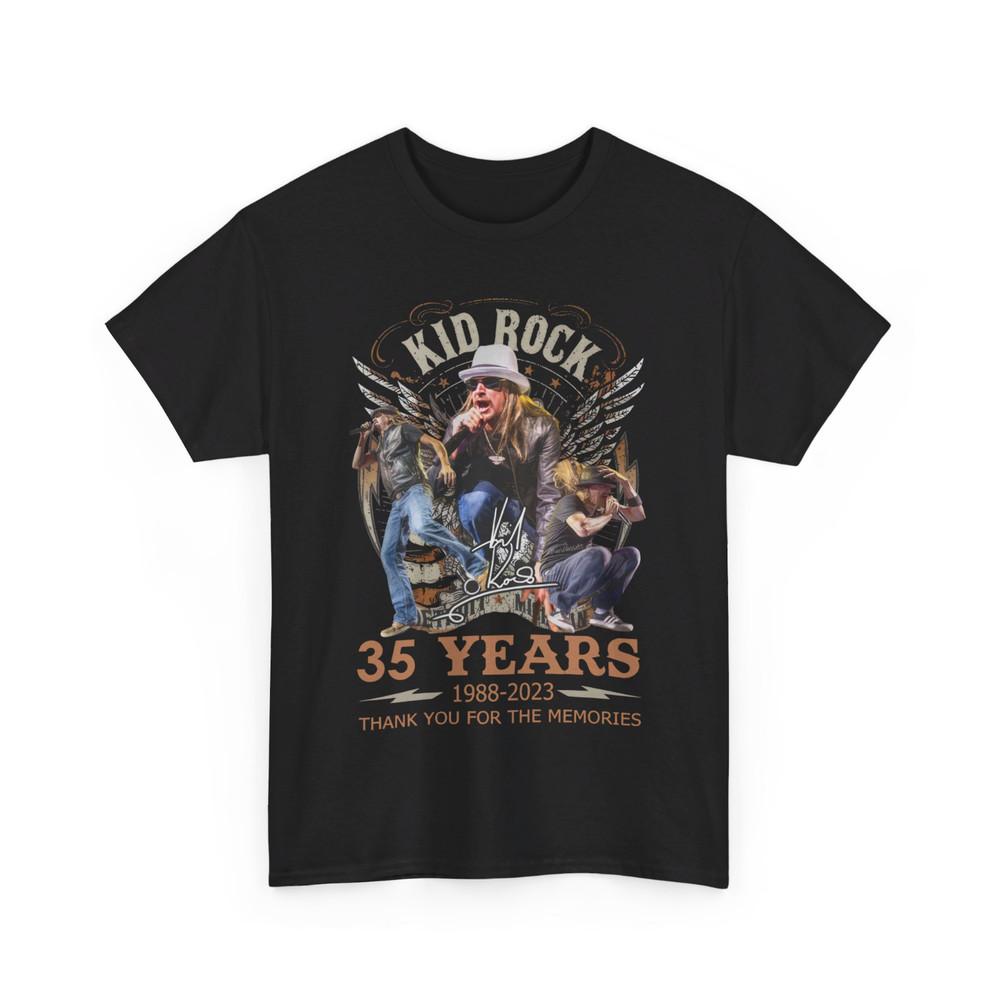Kid Rock 35 Лет 1988 – 2023 Футболка Спасибо За Воспоминания S-5Xl Унисекс Футболка