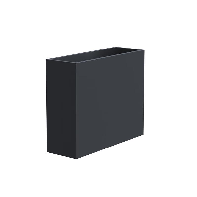 Mobile Rectangular Metal Partition Planter