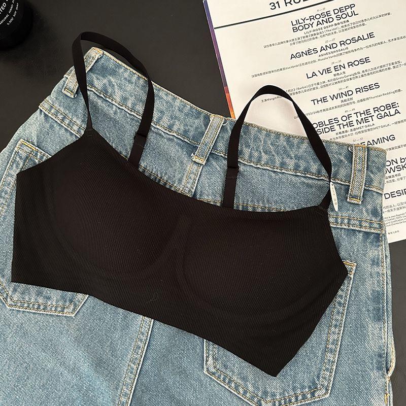 Women's Naked-Feel Comfortable Seamless Soft Support Bra Push Up Anti-Sagging Wireless Underwear for Small Bust No Empty Cup