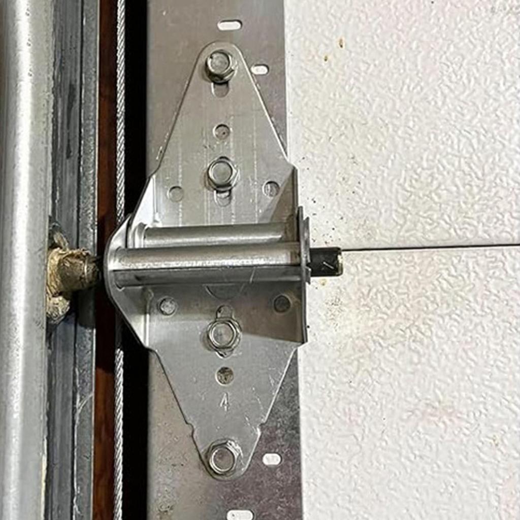 2 шт. Замена петли гаражных ворот Сверхпрочная железная фурнитура для гаражных ворот для жилых/легких коммерческих гаражных ворот