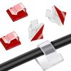 60pcs Durable Plastic Cord Organizer Adhesive Wire Management Clip No Drill Adhesive Installation For Home Office Use