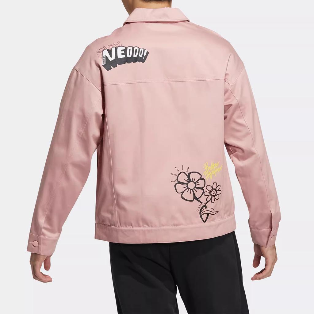 Adidas Neo Jackets Unisex Pink Lapel Moderate Other HM7436