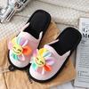 2024 Heart Shaped Slippers Women's Warm Non-slip Platform Shoes Indoor Fashion Cute Cotton Slippers Chaussons Plats