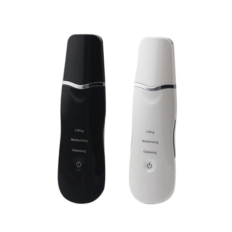 Professional Ultrasonic Face Skin Scrubber Shovel Pores Cleanser Rechargeable Spatula Blackhead Remover Facial Cleaner