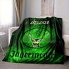 Custom 1pc Jagermeister Deer Cross Blanket, Soft And Comfortable Blanket, Casual Warm, Camping Travel Blanket, Birthday Gift Q91315