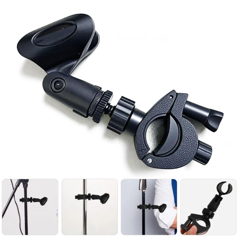 Flexible Microphone Extension Clip Mounting Hardware Wireless Mic Holder Tripod Clamp Rack