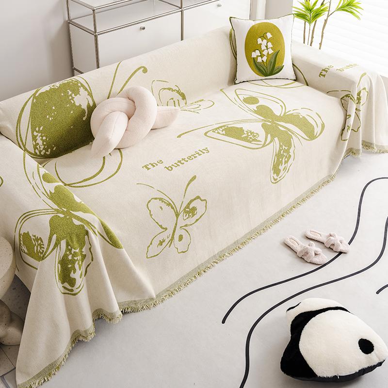 French High-end Sofa Towel Chenille Sofa Cover Cloth All-inclusive Full-cover Sofa Cushion Universal Four-season Sofa Blanket