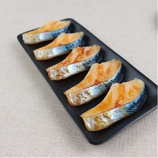 Zzooi 3PCS Artificial Faux Fried Fish Slices Fake Roast Fish Fillets Simulated Fried Fish Fillets Display Model