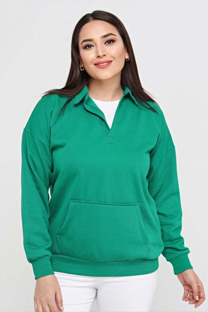 Женский стиль, толстовка большого размера, рубашка с воротником и карманом