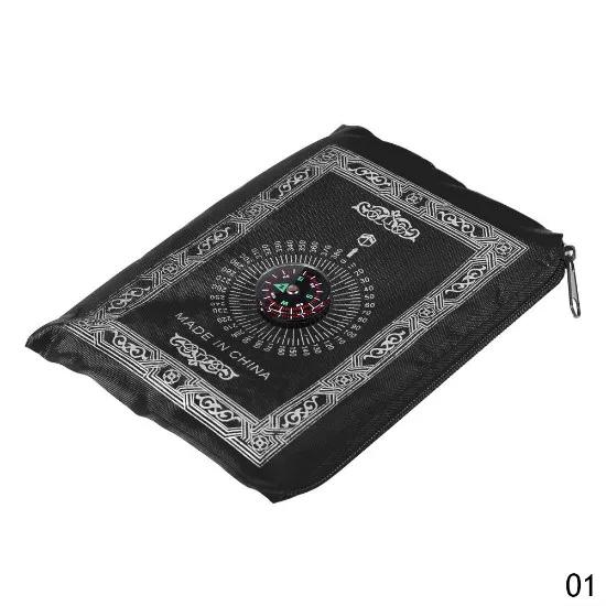 100x60cm Useful Portable Prayer Rug with Compass Kneeling Poly Mat for Muslim Islam Waterproof Prayer Mat Carpet With Bag