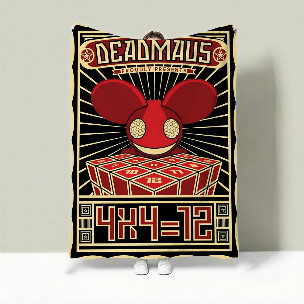 Singer D-deadmau5 Throw Lightweight 240g Flannel Blanket Soft Skin-friendly for Summer Cooling