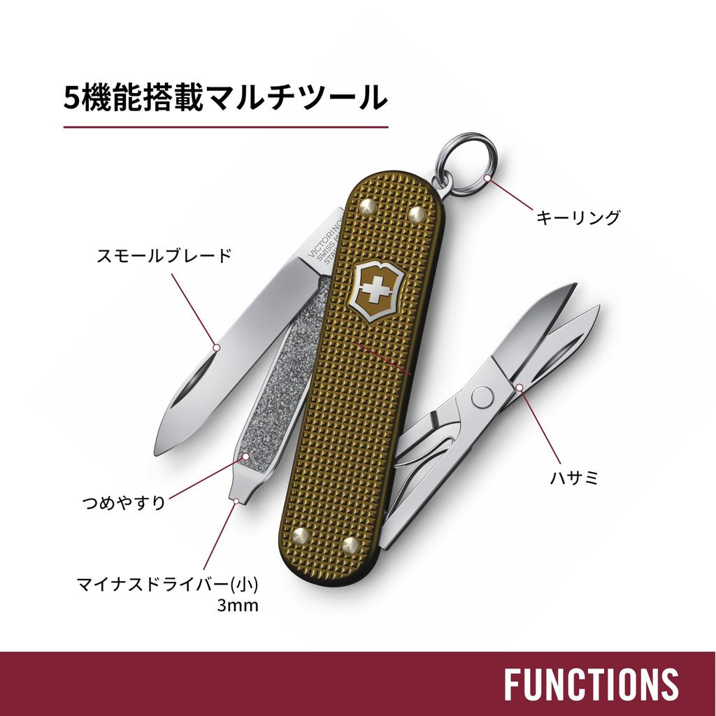 VICTORINOX Classic SD ALOX Limited Edition 2024 Terra Brown Swiss Army Knife Многофункциональный нож для отдыха на природе с плоской отверткой Swiss