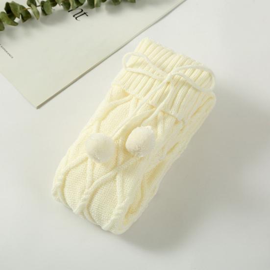 1 пара плетеных плюшевых шариков с бантом и декором, узкие длинные чулки, носки с текстурой ромба, вязаные носки выше колена