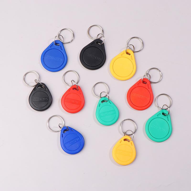 10Pcs 125Khz Read-Only Rfid Rfid Tk4100 Em4100 Smart Chip Proximity Keyfobs Smart Secure Door Entry Access Id Keychain Token Tag