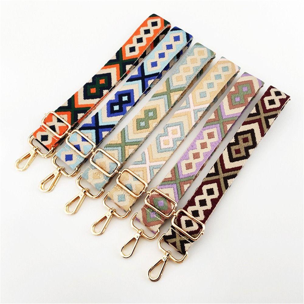 130cm Bag Accessories Wide Adjustable Bag Belt Strap for Handbags Jacquard Bag Strap Extender