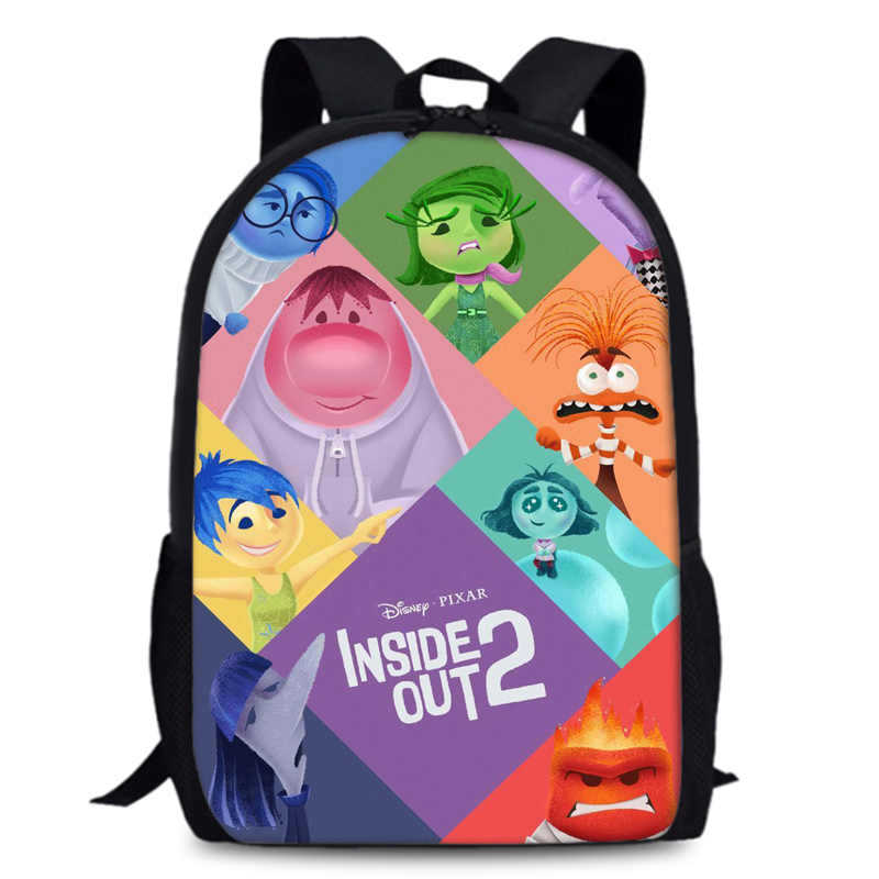 Школьный рюкзак Inside Out 2, 15-дюймовый, для ученика, рюкзак для студента, рюкзак большой вместимости