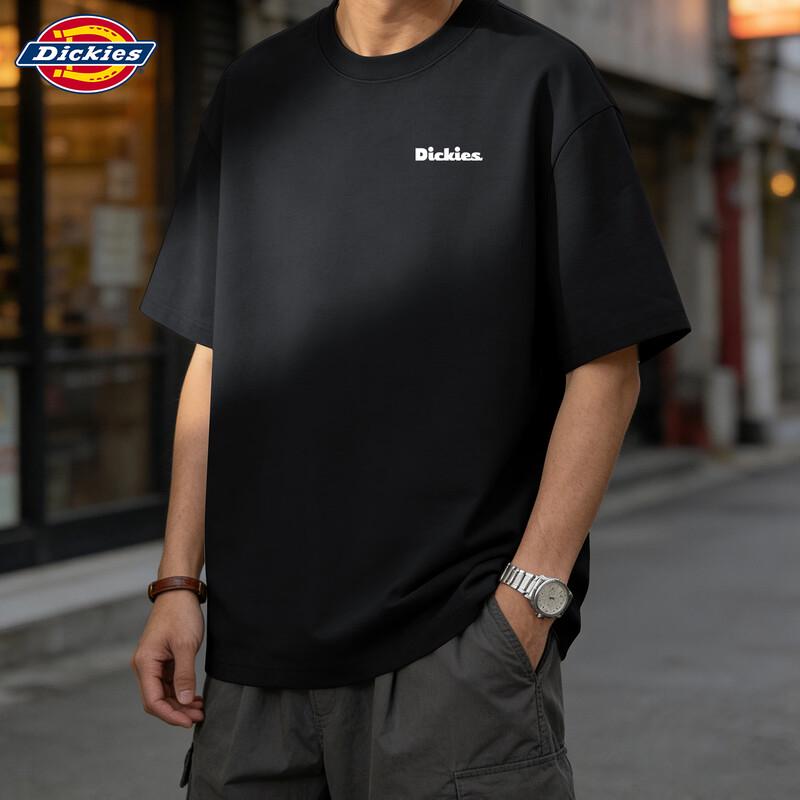 Мужская футболка Dickies 2026 Американский стиль Свободный крой 100% хлопок Короткий рукав