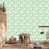 Cow Patches Wallpaper mint, white and light gray 50x1000