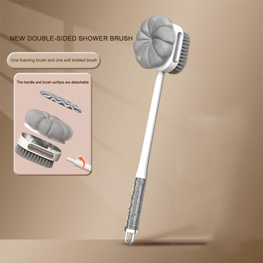 Back Rubbing Doubleside Bath Brush 2-in-1 Body Exfoliating Brush Creative Shower Brush