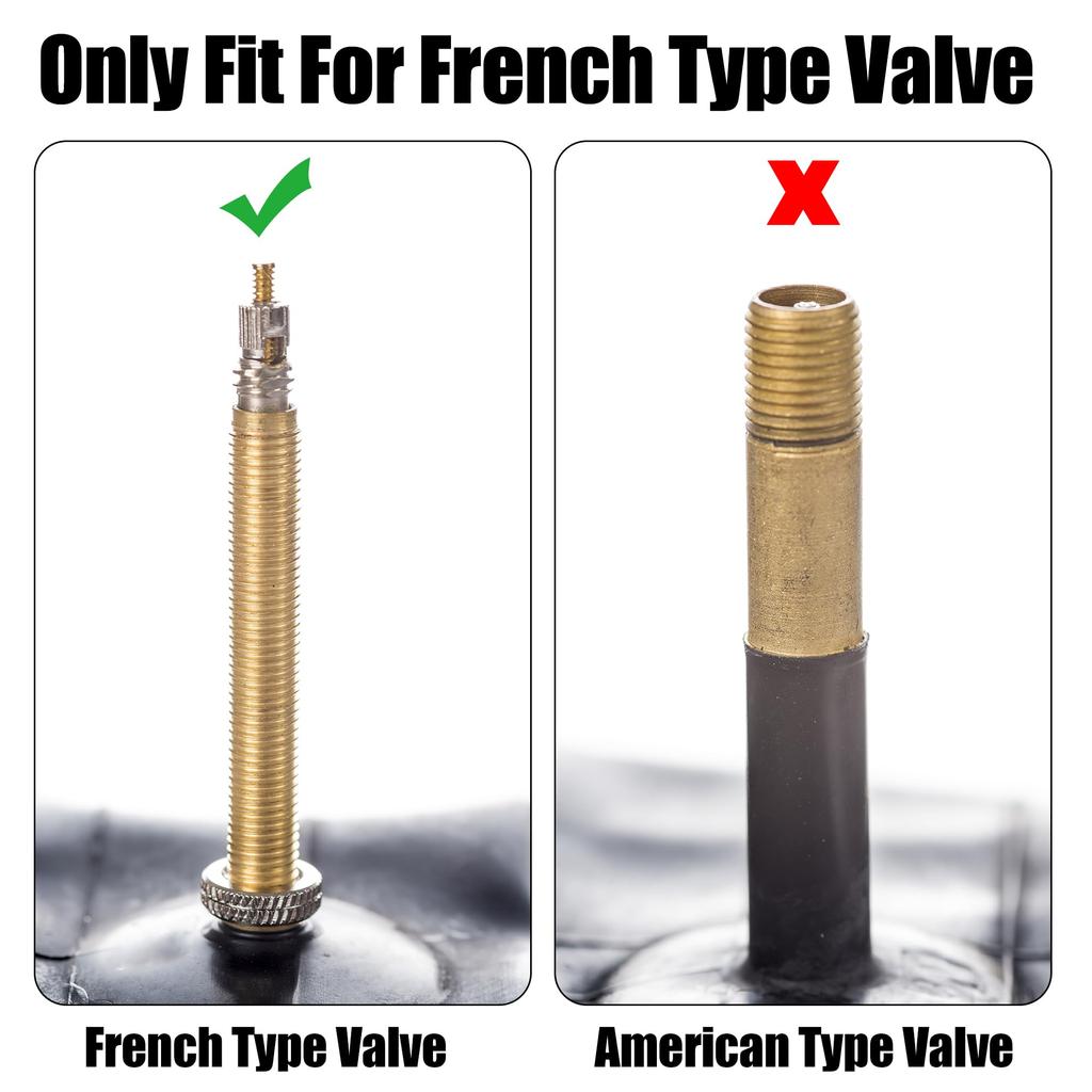 XAUTOHAUX Tire Valve Cap Valve Stem Cap Dust Valve Cap Aluminum Alloy French Type 2 Pieces Purple for Motorcycle