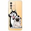 Прозрачный мягкий чехол из ТПУ для vivo V23 5G Чехол Силиконовый Принт Кошка Прозрачные Тонкие Чехлы Для vivo V23 5G V2130 Чехлы V 23 Мультяшный