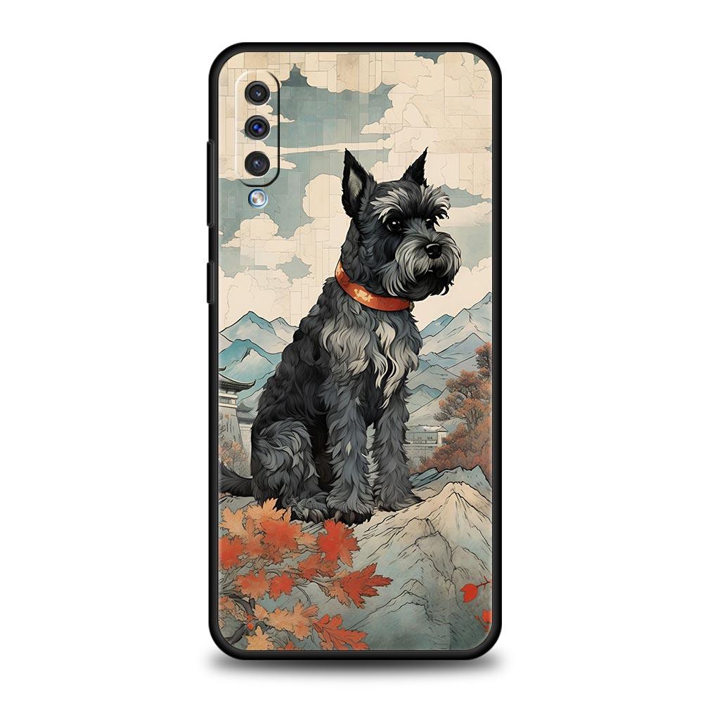Мультяшный шнауцер Чехол для телефона Samsung A54 A52 A24 A14 A50 A70 A10 A40 A20S A20E A06 A12 A22 A34 A42 A32 5G A04s A16