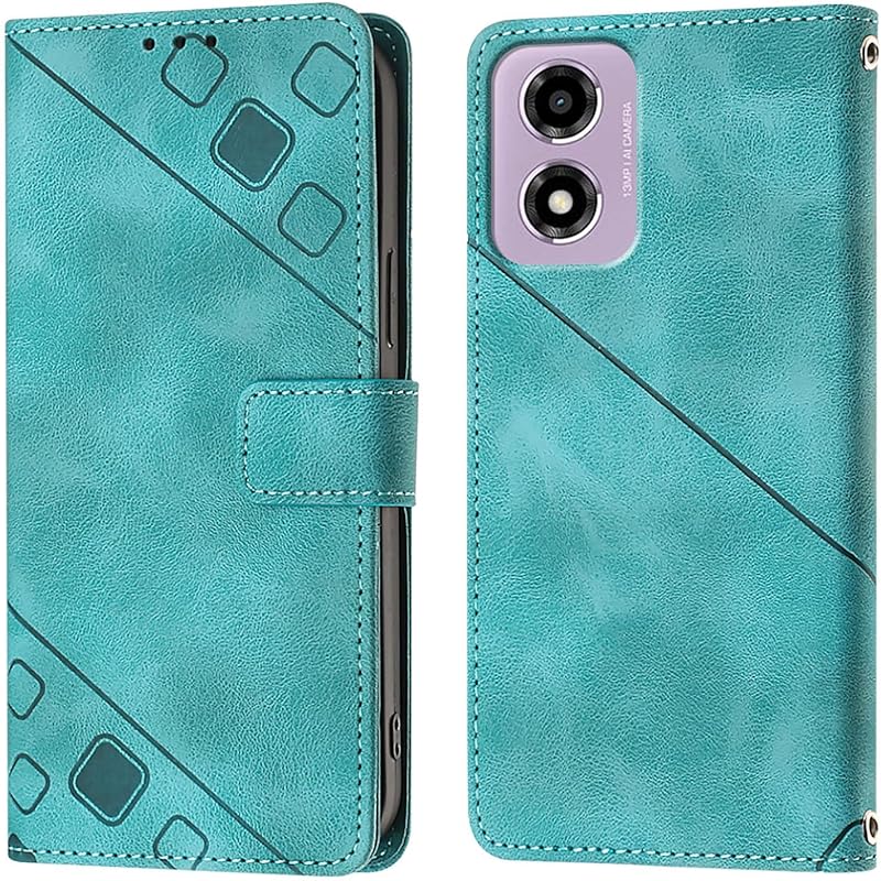 Чехол для Motorola E14 4G, Кожаный чехол-кошелек из ПУ, Держатель для кредитных карт, Подставка, Ударопрочный откидной магнитный чехол, Мужской Женский Чехол для телефона для