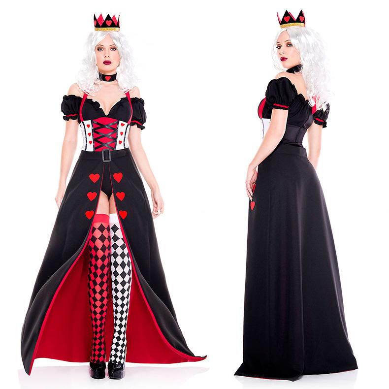 Halloween Princess of Hearts Queen Alice In Wonderland Queen of Hearts Dress