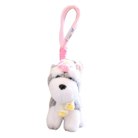 Schnauzer Dog Plush Toy Keychain Stuffed Animal Soft Pendant Cute Birthday Gifts for Bags and