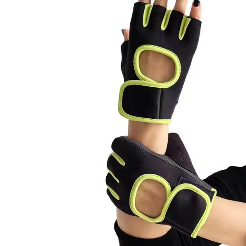 Custom Logo Neoprene Breathable Half Finger Workout Gloves for Bodybuilding Gym & Home Use-Non-Slip Lightweight Quick Drying
