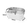 Galvanized Beverage Tub,Long Oval Tub,Beer Champagne Cocktail Cooling,Galvanized Metal
