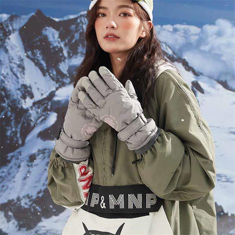 Зимние теплые перчатки с сенсорным экраном, лыжные, велосипедные, для занятий спортом на открытом воздухе, водонепроницаемые, ветрозащитные, толстые перчатки с флисовой подкладкой, парные, мужские, женские