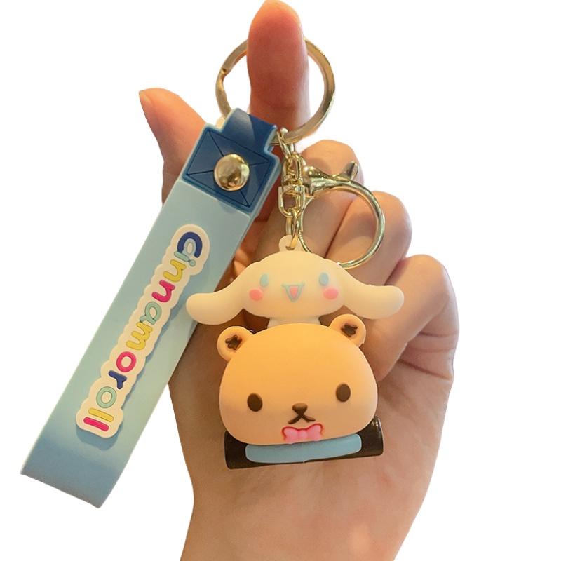Милый мультяшный Sanrio Брелок для ключей автомобиля Подвеска для сумки Креативное украшение для автомобилей Карточка с тигром Jg-1083
