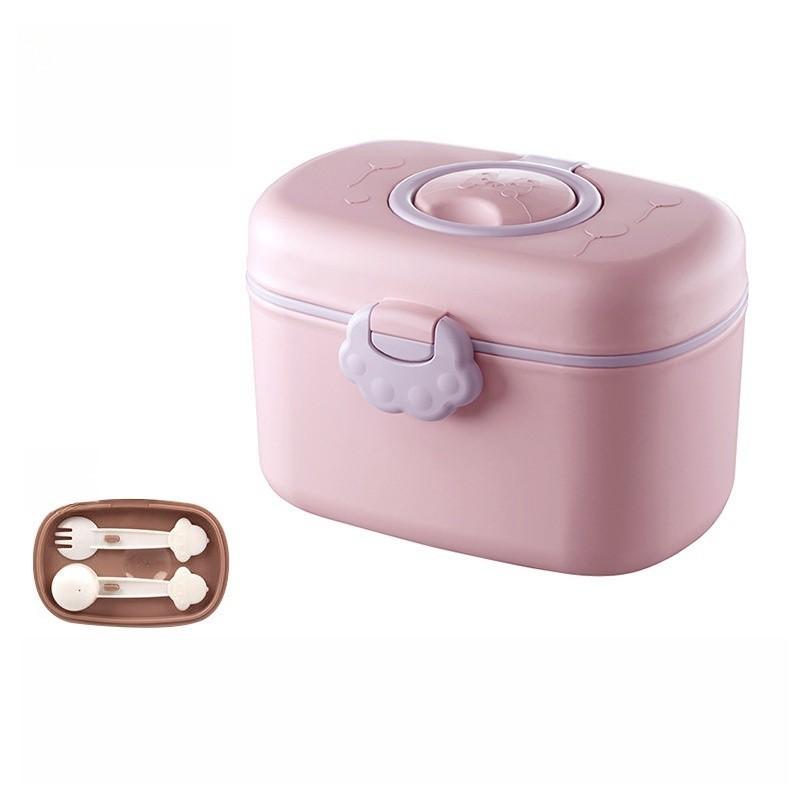 Children's Milk Powder Box Cartoon Portable Milk Powder Grid Baby Carrying Milk Powder Sealed Can Baby Food Container When Going Out