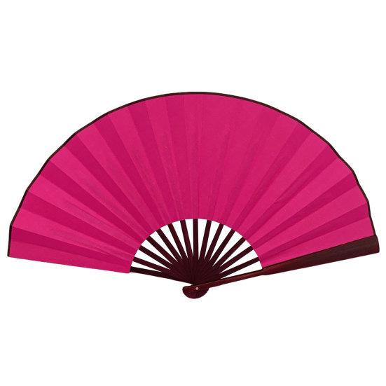 Складной веер Плавное открытие Однотонный Декоративная бамбуковая рама 10 дюймов Китайский стиль Ручной DIY Пустой веер Декор для дома