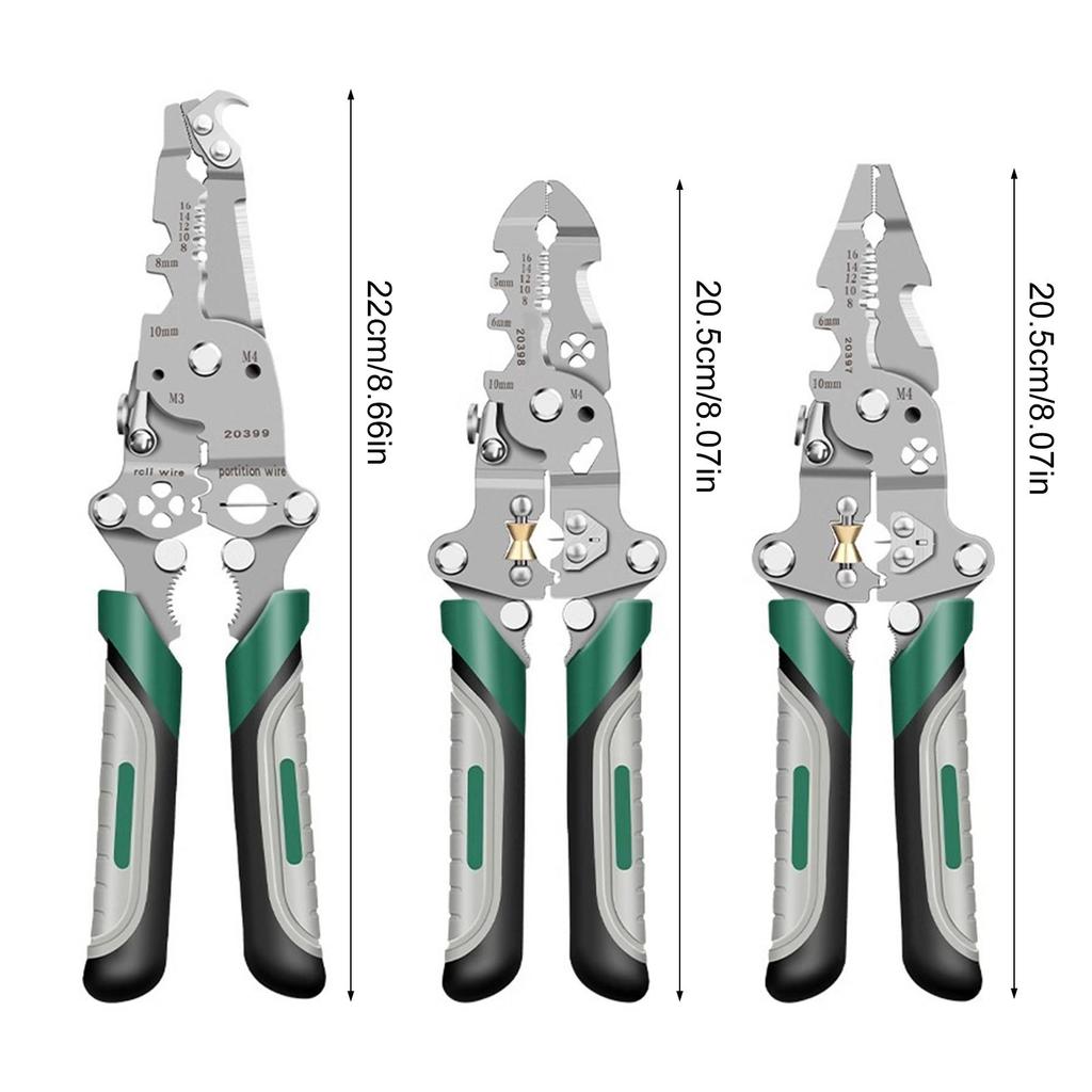 16/18 в 1 инструмент для зачистки проводов Складные усовершенствованные многофункциональные складные плоскогубцы Инструмент для зачистки проводов Плоскогубцы для электропроводки