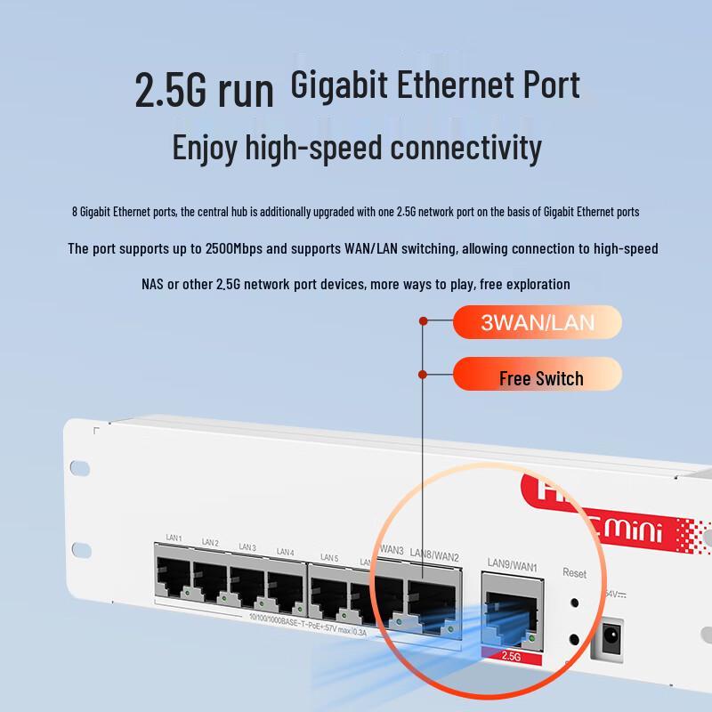 H3C 3000M WiFi 6 Ceiling AP System with 9-Port POE Manager (CN version)