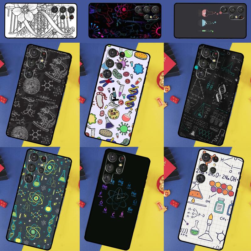 Science Biology Chemistry Phone Case For Samsung Galaxy S24 Ultra S9 S10 S20 FE S21 S22 S23 Plus S25 Ultra Back Cover