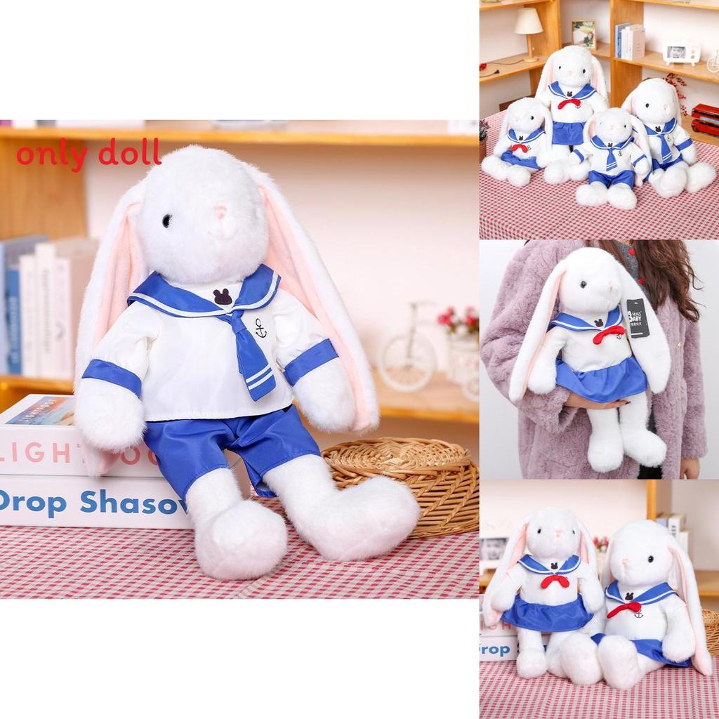 Милый мультяшный кролик в матросском костюме, плюшевая кукла-игрушка для детей, подарок и декор для дома