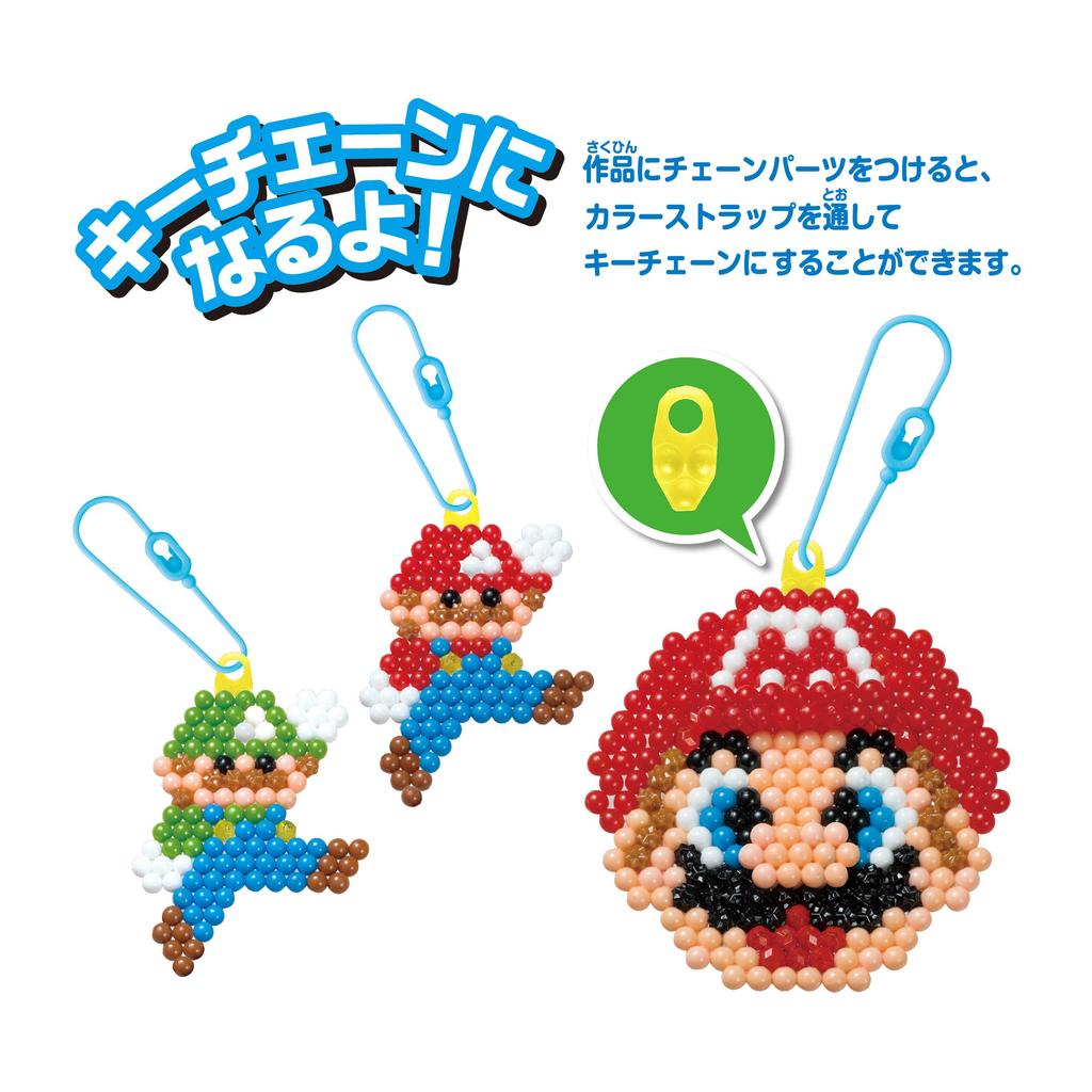 Набор фигурных бусин Aquabeads [Набор-ведерко Super Mario All-Star] AQ-S87 Знак ST Возраст 6+ Игрушка Соединяется водой Игрушка Aquabeads Epoch Co., Ltd.