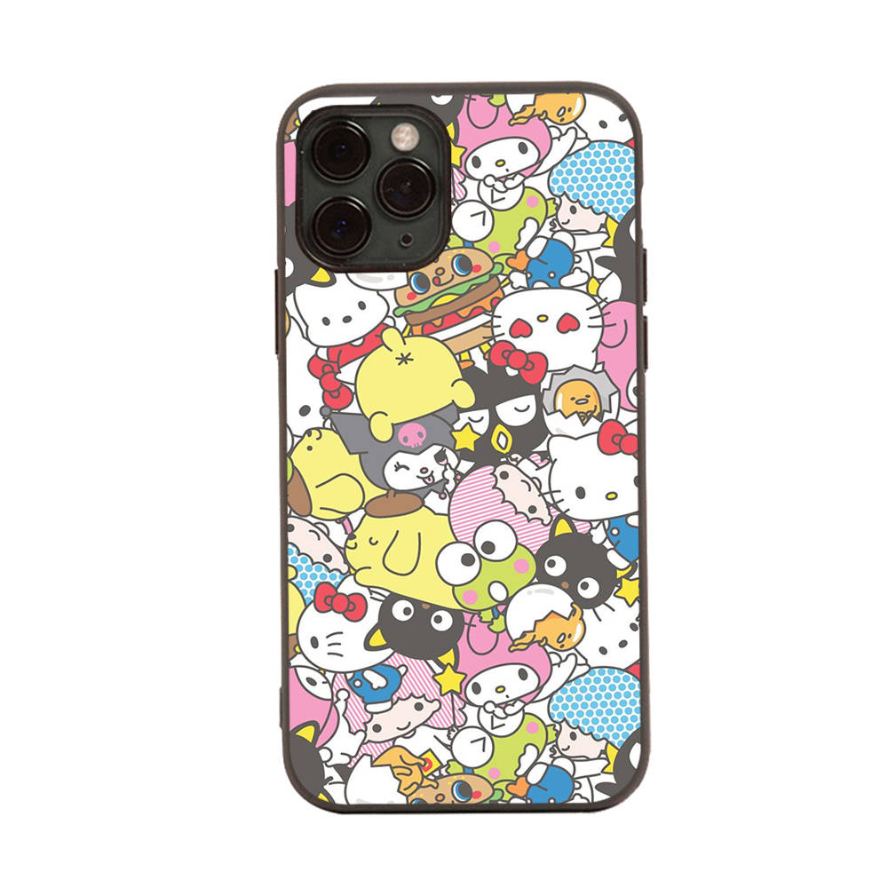 HK13 Lovely Kitty MixBlack Sofe Case for Xiaomi Poco X6 X4 M5 M6 F5 F6 C65 C55 C50 C51 C40 Pro Redmi 14C A3X 13C 12C 11T 10A 9C Note 7 6 8A Plus
