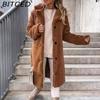 BITCED Женские винтажные повседневные куртки и пальто с решетчатым принтом, осенне-зимние куртки-поло с длинными рукавами и воротником