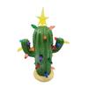 Resin Christmas Cactus with Lights Vintage Nostalgic Christmas Cactus Tabletop Ornament Christmas