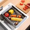 Portable Sink Rack Extend Extender Basket for Vegetables Gifts Kitchen Sink Drain Basket