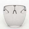 2pcs Protective Faceshield Glasses Sunglasses Transparent Anti-fog Anti-splash Protective Mask Full Face Covered Safety