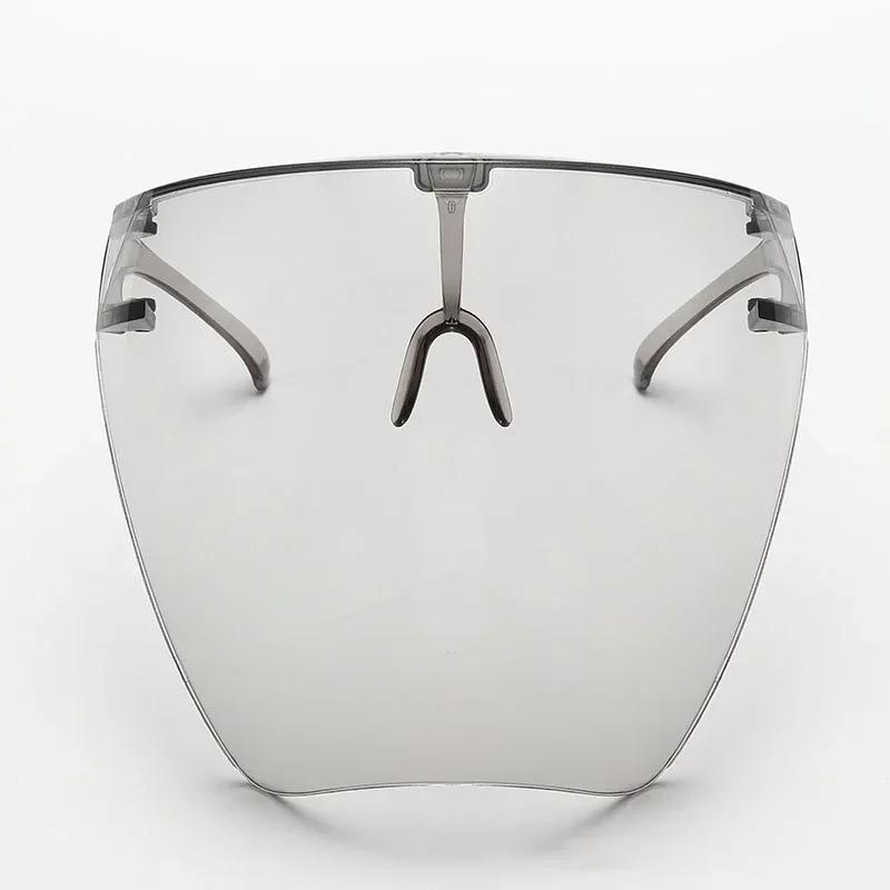 2pcs Protective Faceshield Glasses Sunglasses Transparent Anti-fog Anti-splash Protective Mask Full Face Covered Safety